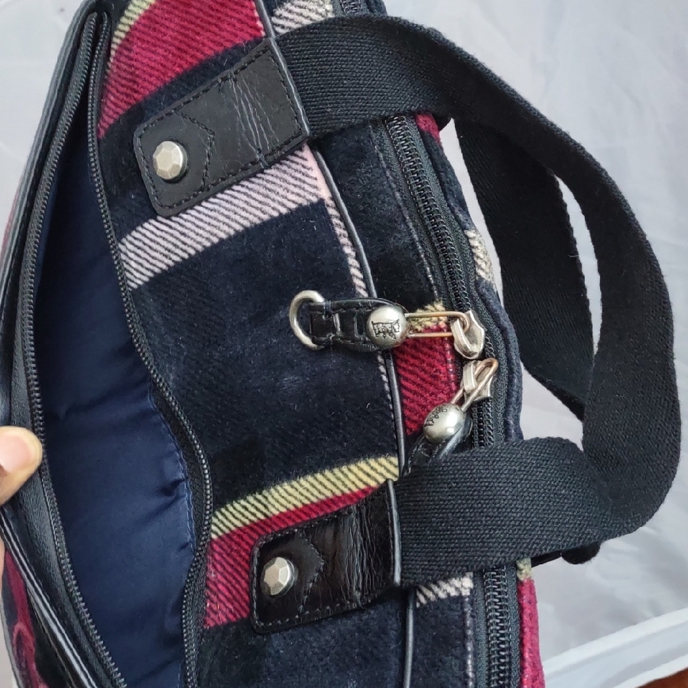 Vintage Juicy Couture Black and Red Plaid Bag - Picture 10 of 13